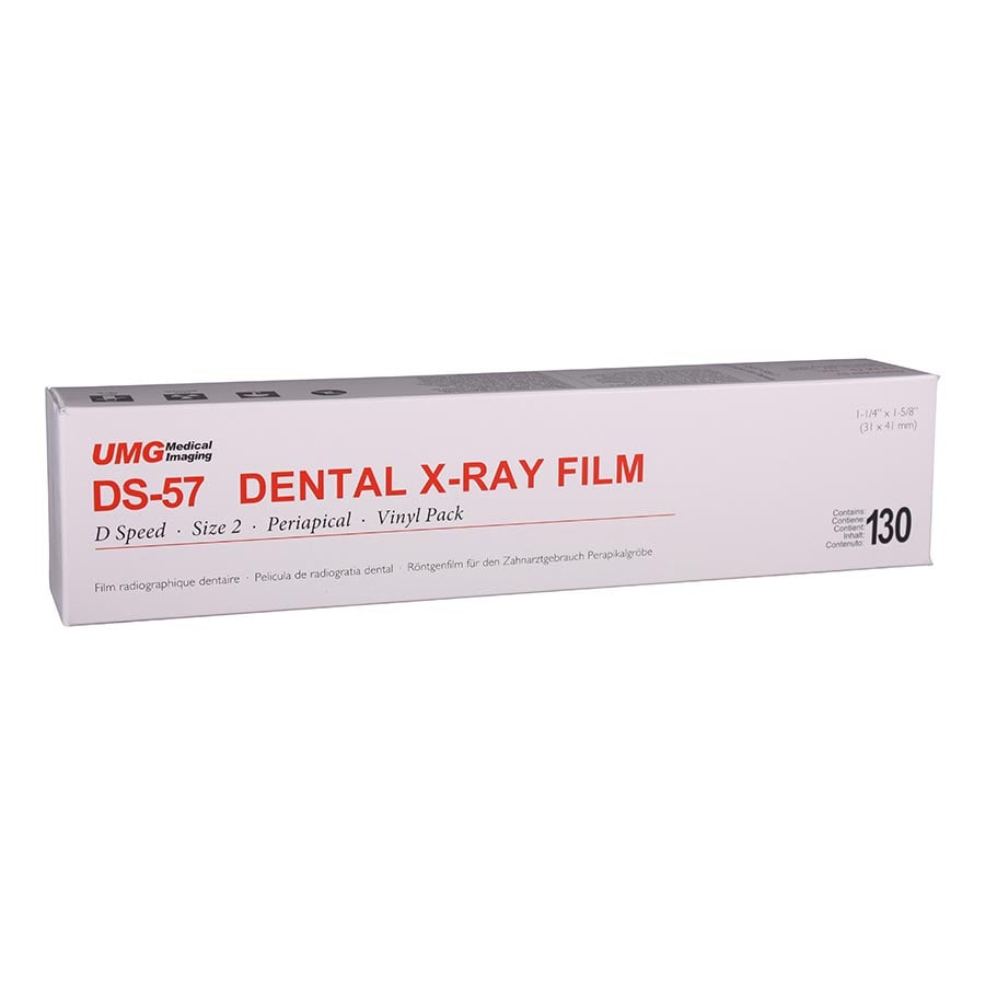 UMG D57 D-Speed Intraoral Dental X-Ray Film, Size 2, 130/Box, UMGD57