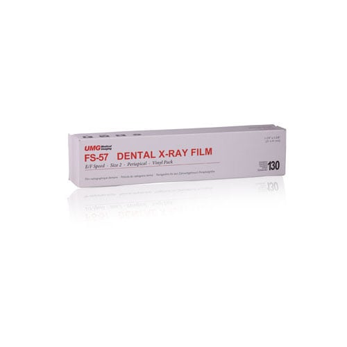 UMG F57 F-Speed Intraoral Dental X-Ray Film, Size 2, 130/Box, UMGF57