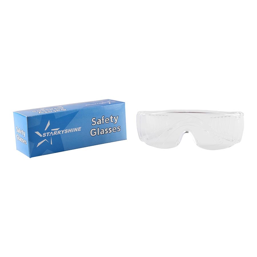 Starryshine Safety Glasses, Clear Frame & Lens, 1 Each