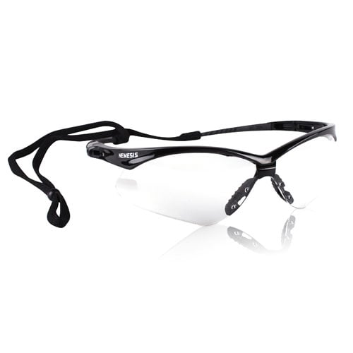 Kimberly-Clark Nemesis Safety Eyewear, Clear Lens, Black Frame