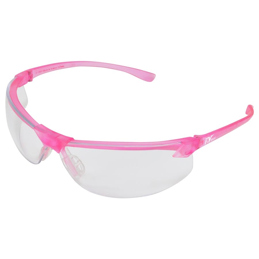 ProVision Allure Safety Glasses, Pink Frame, Clear Lens, 3604PC
