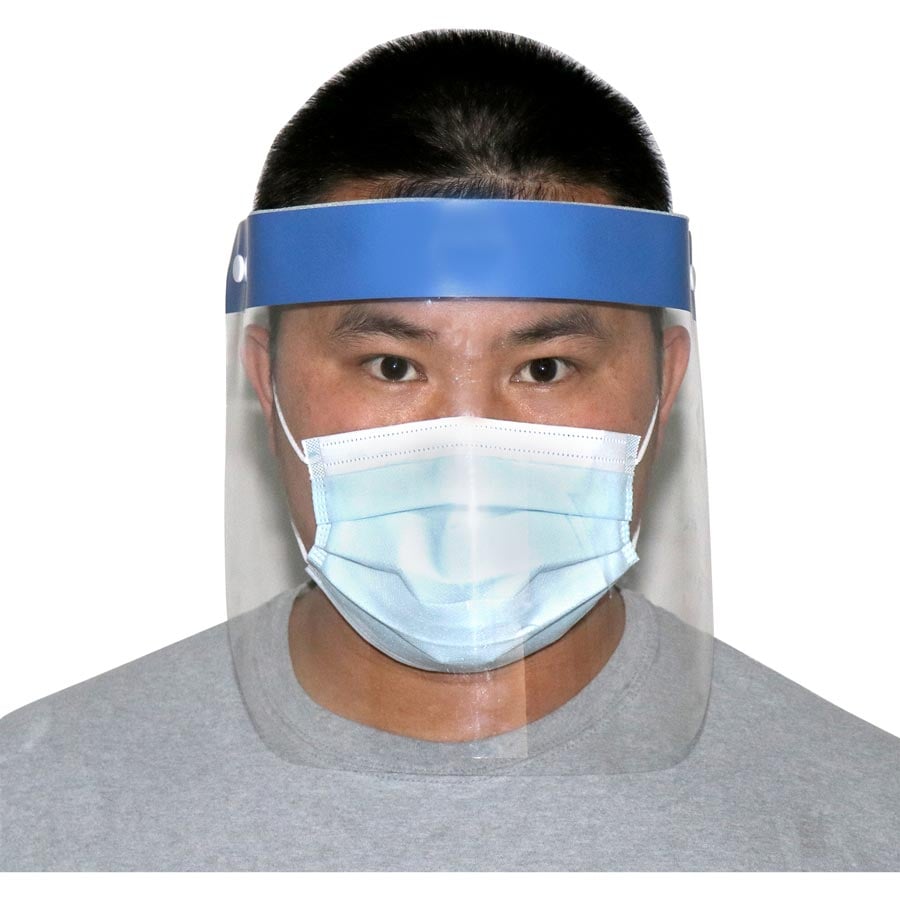 Plastcare USA Full Face Shield, 33x22cm, 10/Bag, FS-001