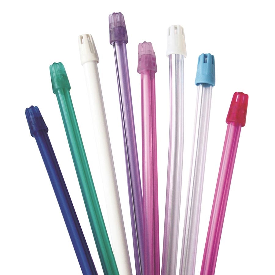 Medicom SafeBasics Saliva Ejectors, Clear with Blue Tip, 100/Pack