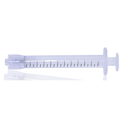 Plastcare USA Luer Lock Endo Syringes, 1.2cc, 100/Box