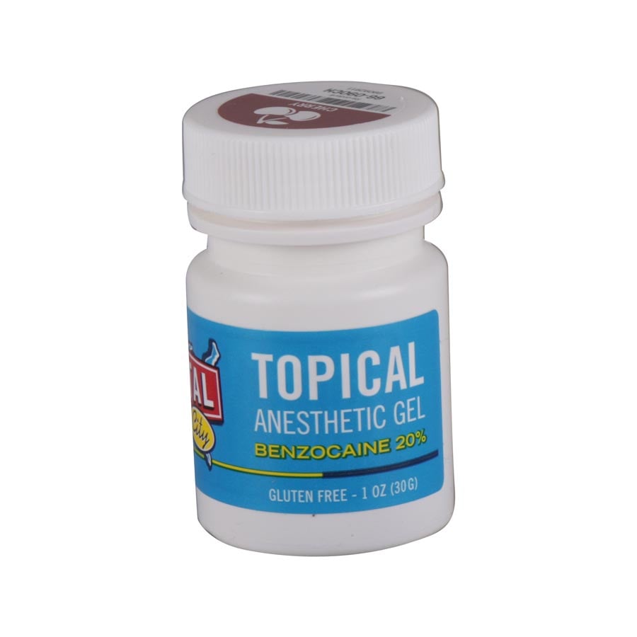 Dental City 20% Benzocaine Topical Anesthetic Gel, Cherry Flavor, 1 oz Bottle