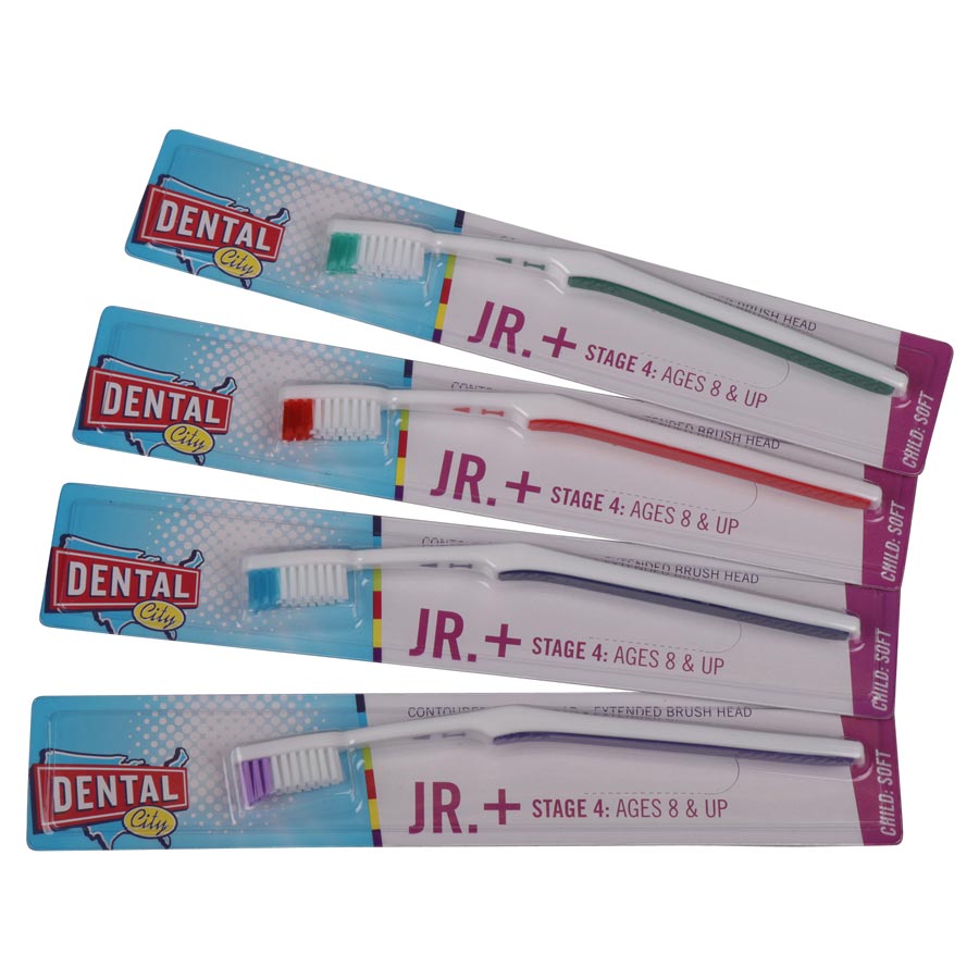 Dental City Junior Series+ Stage 4 Soft Toothbrush, Child, 72/Case