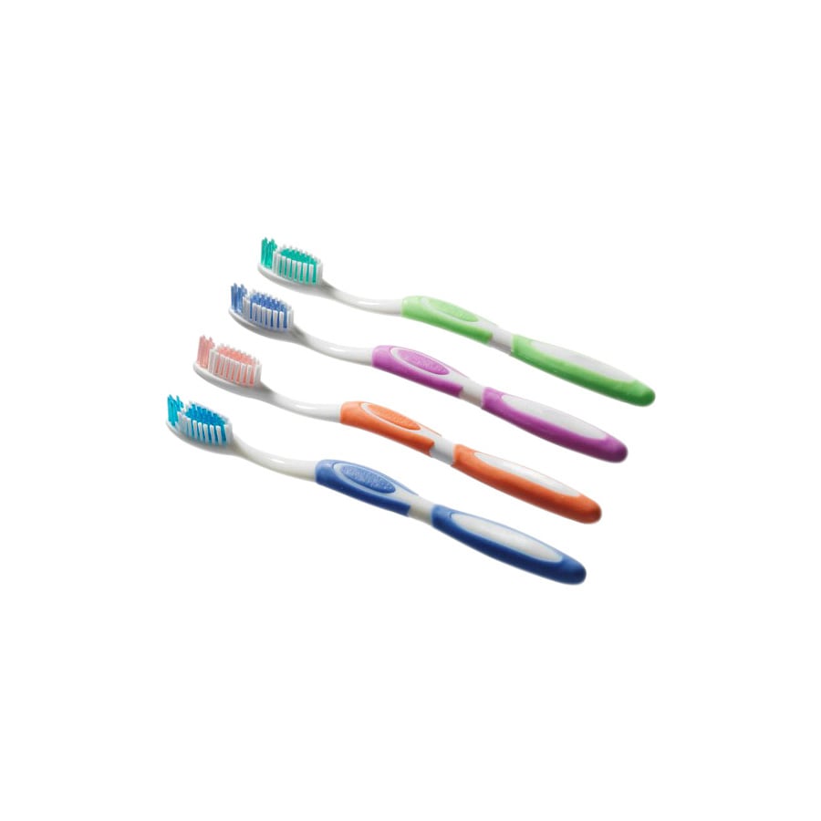 Plak Smacker E-Curve Adult Toothbrush, 45-Tuft, Soft Bristles, Power Tip, Assorted Colors, 144/Box, 20021