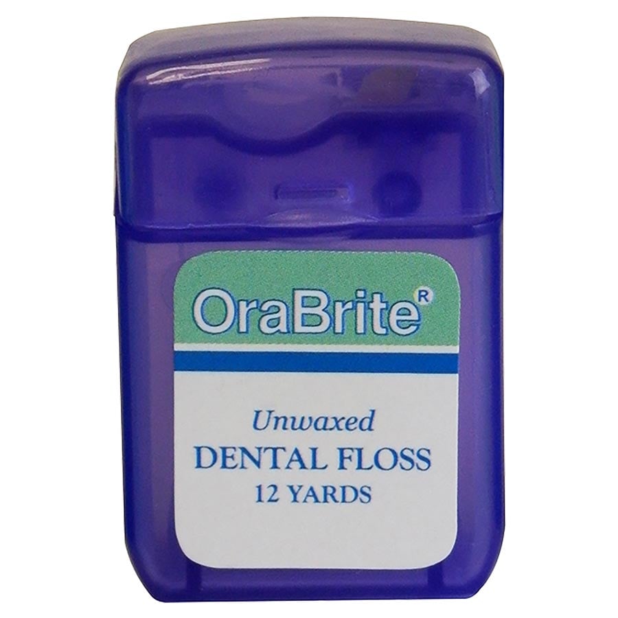 Oraline Unwaxed Dental Floss, 12 Yards, 144/Box, 33820