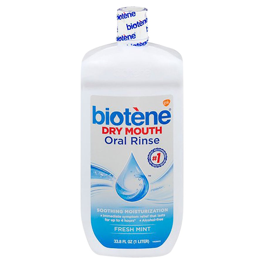 Biotene Dry Mouth Oral Rinse, Fresh Mint, 16 oz. Bottle (Case of 8), 60000000045015