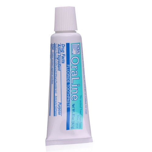 OraLine® Fluoride Toothpaste, Mint, 0.85 oz Tube, 144/Pack