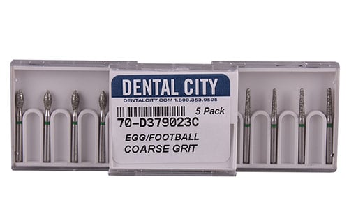 Dental City Multi-Use Diamond Bur Barrel 811-037SC, Super Coarse, 5/Pack