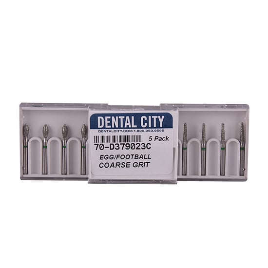 Dental City Multi-Use Diamond Bur Flame 862-012M, 5/Pack