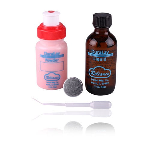 Reliance Duralay Self-Curing Resin Powder, Clear, 8 oz, 2249BC