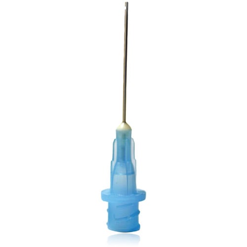 Vista Apex Secure-Lock Vista-Probe Irrigating Tips, 23 Gauge, Blue, 1" Bendable, Luer-Lock, 80/Pack, #314623
