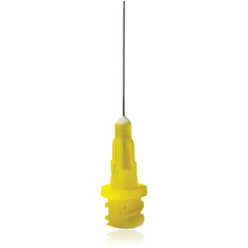 Secure-Lock Vista-Probe Bendable Irrigating Tips, 27 Gauge, 1 Inch, Yellow, 80/Pack, 314627