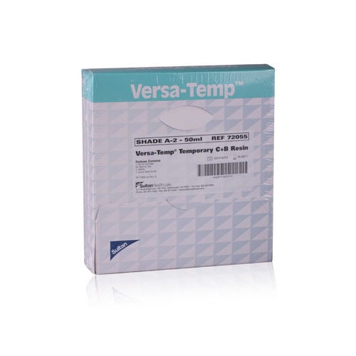 Sultan Versa-Temp Crown & Bridge Temporary Material, Shade A1, Bulk Kit 3 x 50 mL Cartridges, 72065