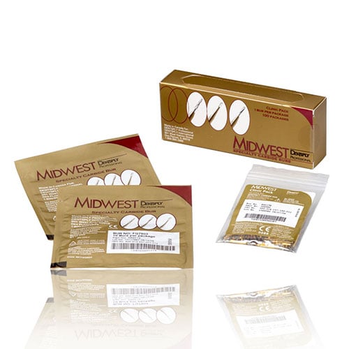 Midwest FG #9103 30-Blade Concave Interproximal Finishing Bur, Friction Grip, 2/Pack, 388581