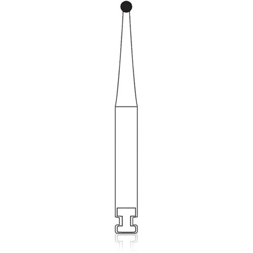 NTI #7 Sharp Round Operative Carbide Bur, Right Angle Latch, 2.1 mm, 5/Pkg, H7S-RA