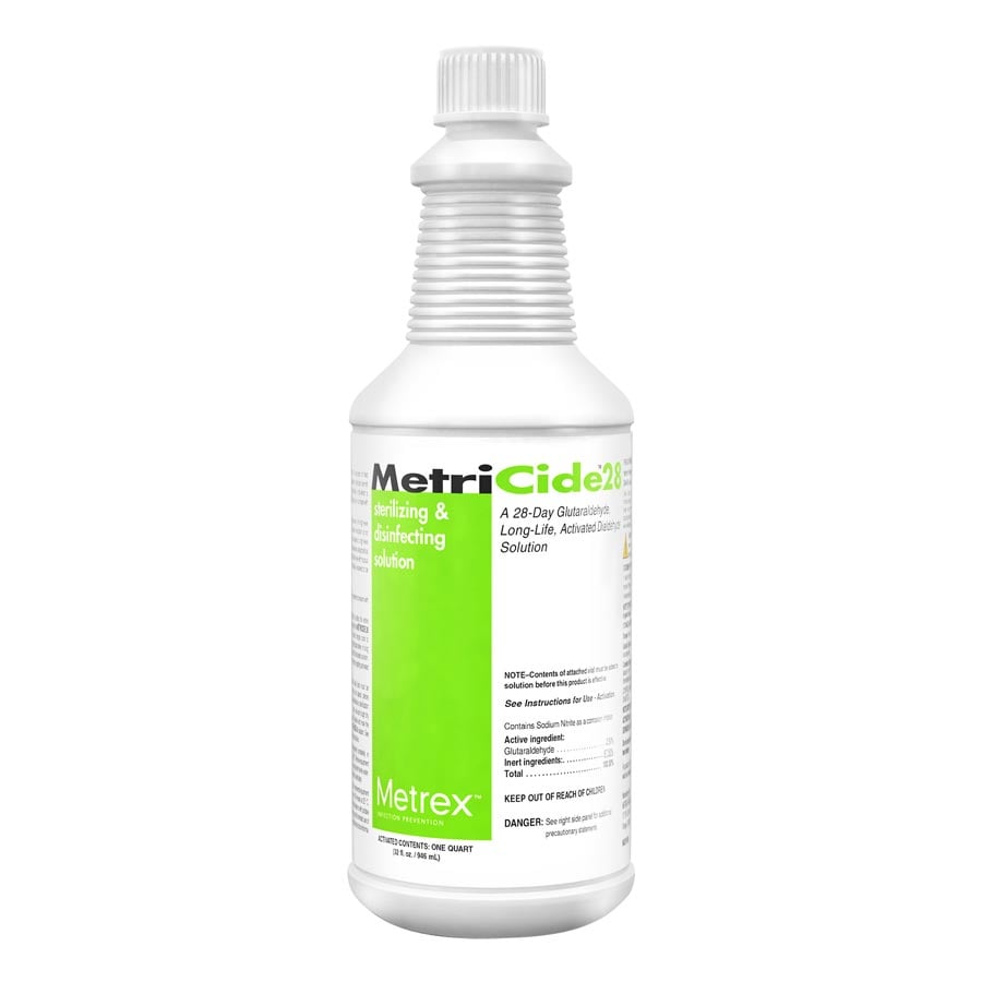 Metricide 28 High-Level Disinfectant, 2.5% Glutaraldehyde, 1 Quart, 10-2805