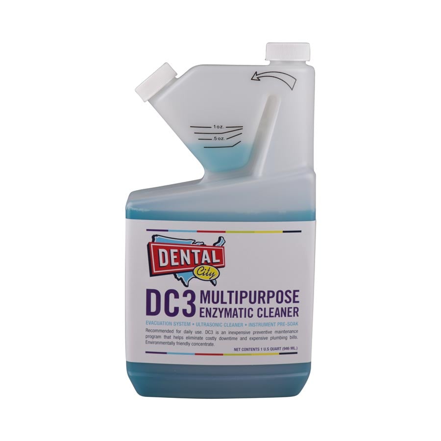 Dental City DC3 Multipurpose Enzymatic Cleaner, 1 Quart (32 oz)