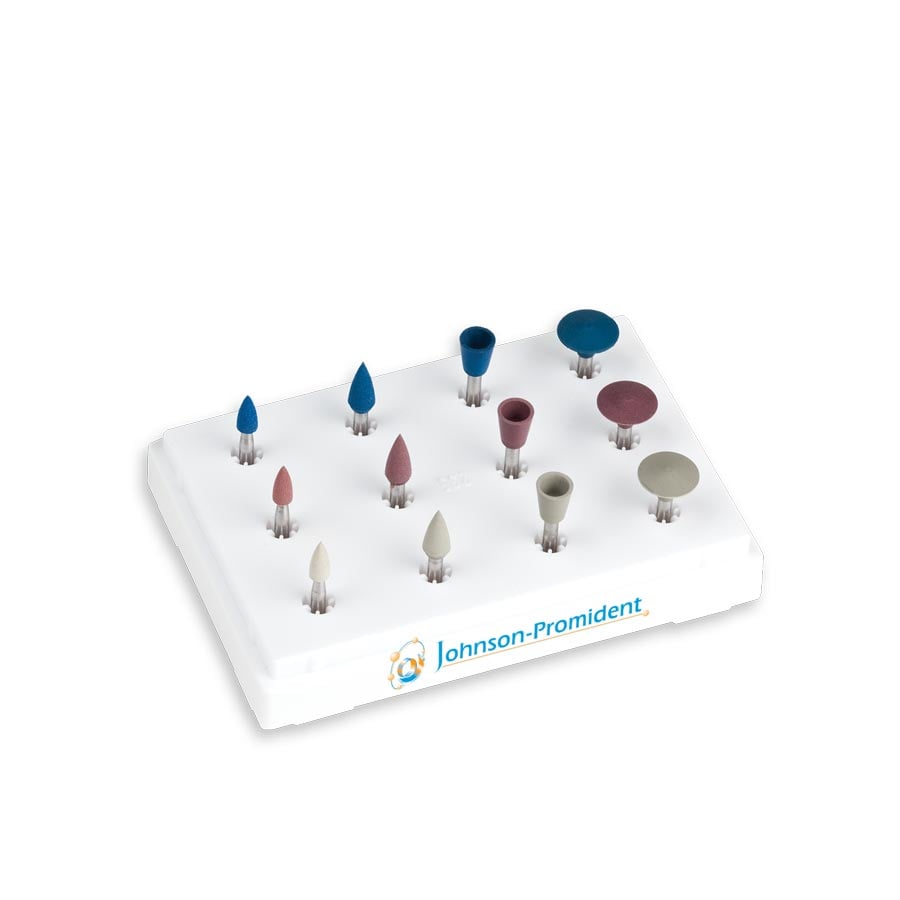 Johnson-Promident Diamond Porcelain Polishing Kit, 12 Pieces, CERA506-KIT