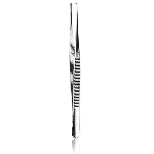 US Elite Semkin Tissue Forceps, 1x2 Teeth, 6", 31402