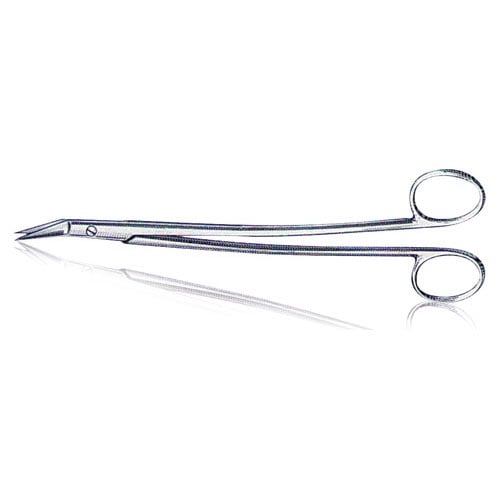 US Elite Gum & Surgical Scissors, Dean 6 3/4", One Serrated Blade