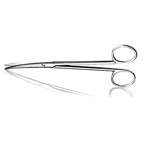 US Elite Gum & Surgical Scissors, Metz Blunt Curve, 5.5 inches
