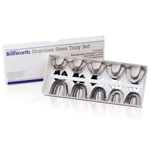 Keystone #15 Pedo/Ortho Solid Lower Full-Arch Stainless Steel Impression Tray, 0921724