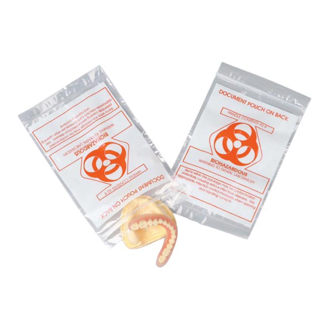 Tiger's Plastics Biohazardous Lab Case Shipping Pouch, 6" x 8", 100/Box, BPB-5/BPB-10