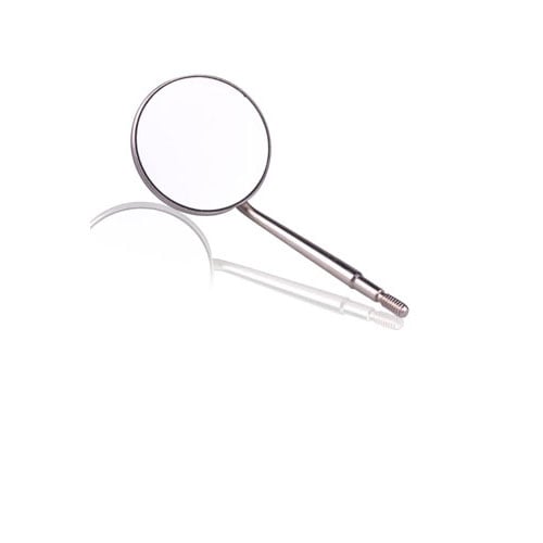 Dental City Front Surface Cone Socket Mirror #6, 12/Box