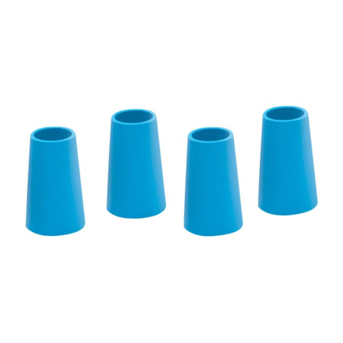 Star Dental Prophy Star 3 Rubber Grip, Aqua, 4/Pack