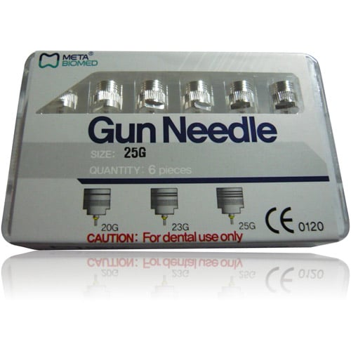 Meta Biomed E&Q Gun Needles, 23G + 25G, 3 Each/Box, 402120