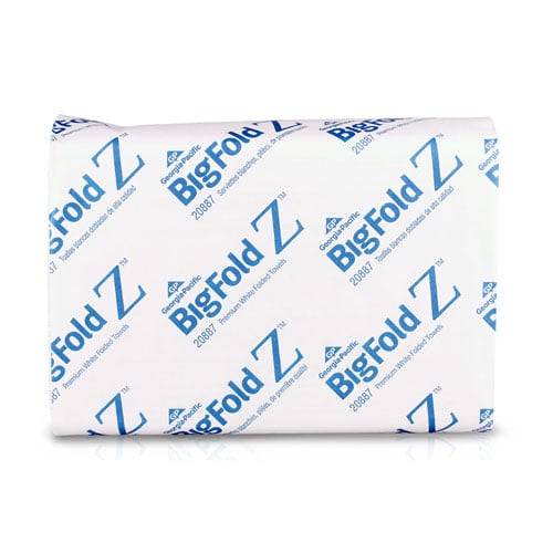Georgia-Pacific Pacific Blue Ultra BigFold Z-Fold Paper Towels, 10.2" x 10.8", White, 2200/Case (20887)