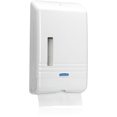 Kleenex SLIMFOLD Towels Dispenser, Fits Tight Areas, 7.5" x 11.6" Towels, 06904