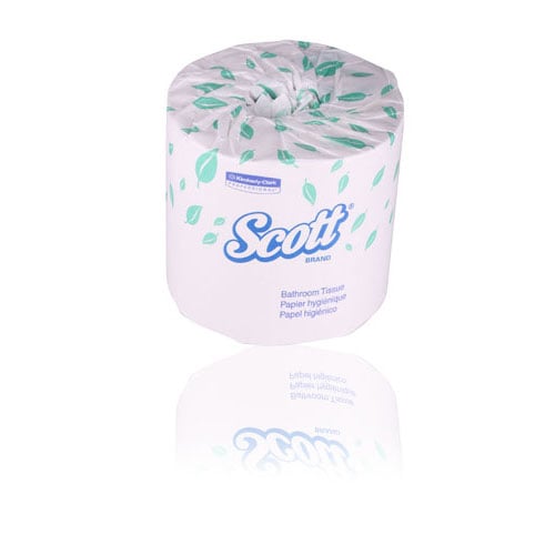 Scott 1-Ply Bathroom Tissue, 80 Rolls/Case, Item 05102