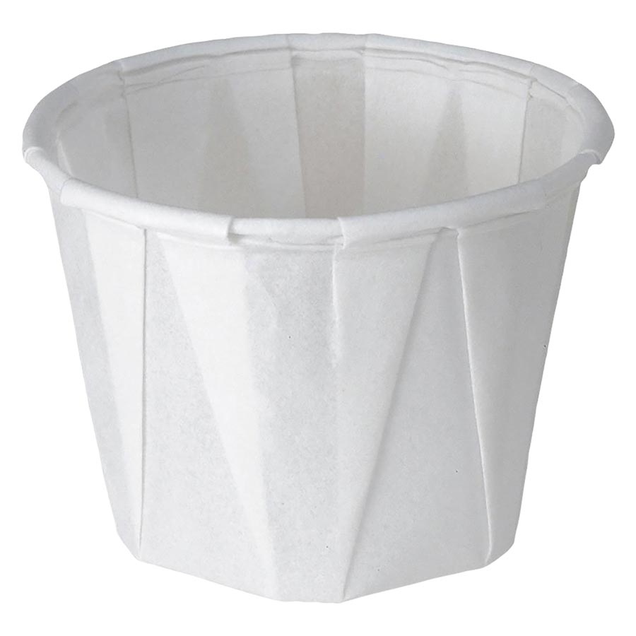 Medline Pleated Souffle Paper Cups, 0.75 oz, 1000 Count