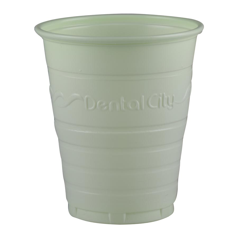 Dental City Disposable Drinking Cups, 5 oz, Green, 1000/Case