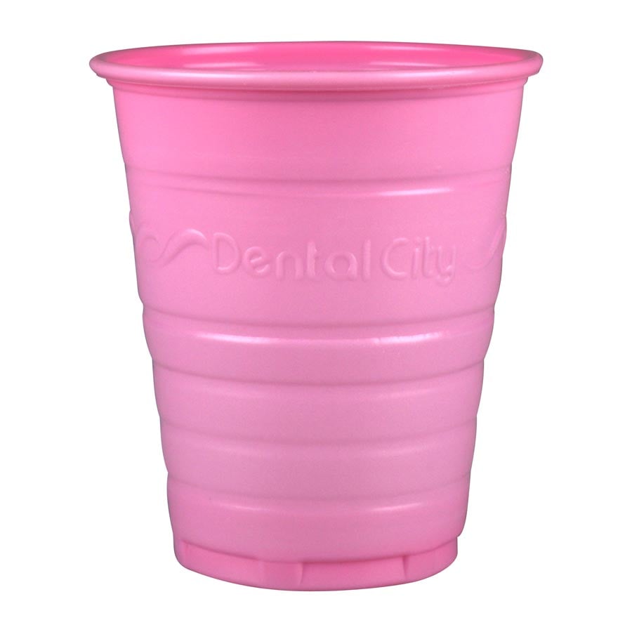 Dental City Disposable Drinking Cups, 5 oz, Pink, 1000/Case