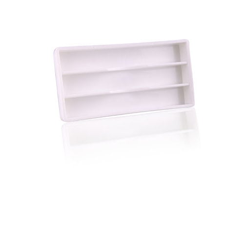 Plasdent Cabinet Organizer #18, White, 8"L x 4"W x 1"H, Autoclavable, 300CR18