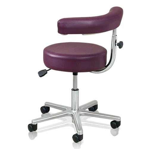 Clinton Industries Pneumatic Stool with Armrest, Royal Blue, 2155-SP-3RB
