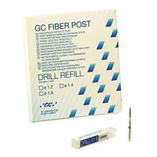 GC Fiber Post Drill Refill, 1.4 mm, Yellow, Single Drill, 400008