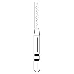 Premier Two Striper Diamond Bur FG, Flat-End Cylinder, #515.7, Coarse, Green, 1.2 mm, 5/Pk, 2015277
