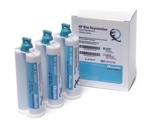 Quala HP Bite Registration Material, Vanilla Creme Flavored, Fast Set, 2 x 50ml Cartridges & 6 Tips/Kit, Q-9003HP