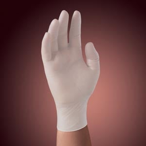 Halyard Synthetic Plus Vinyl Exam Gloves, Powder Free, Non-Sterile, Latex Free, Large, White, 100/Box