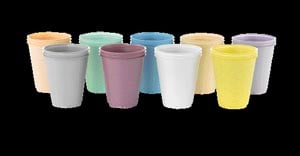 Medicom SafeBasics Disposable Plastic Cups, 5 oz, Yellow, 1000/Case