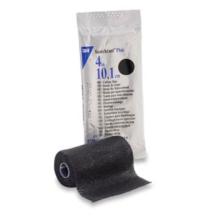 3M Scotchcast Plus Casting Tape, 4" x 4 yds, Black, 10/Box, 82004A