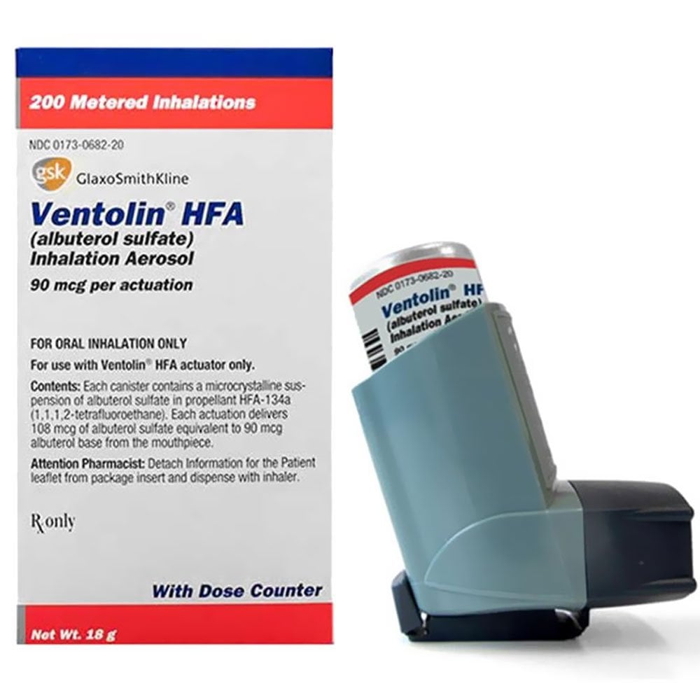 Ventolin HFA Inhaler, 18g, Each
