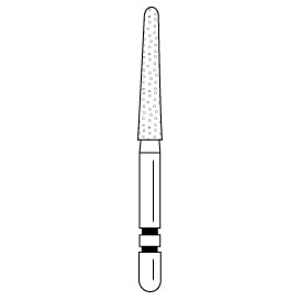 Two Striper Diamond Burs FG, Round End Taper, 770.10, Coarse, Green, 5/Pk, 2015459