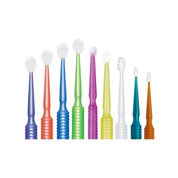 Microbrush Tube Series Disposable Micro Applicators, Fine (1.5 mm), Yellow/Pink, 400/Pkg, MFA400